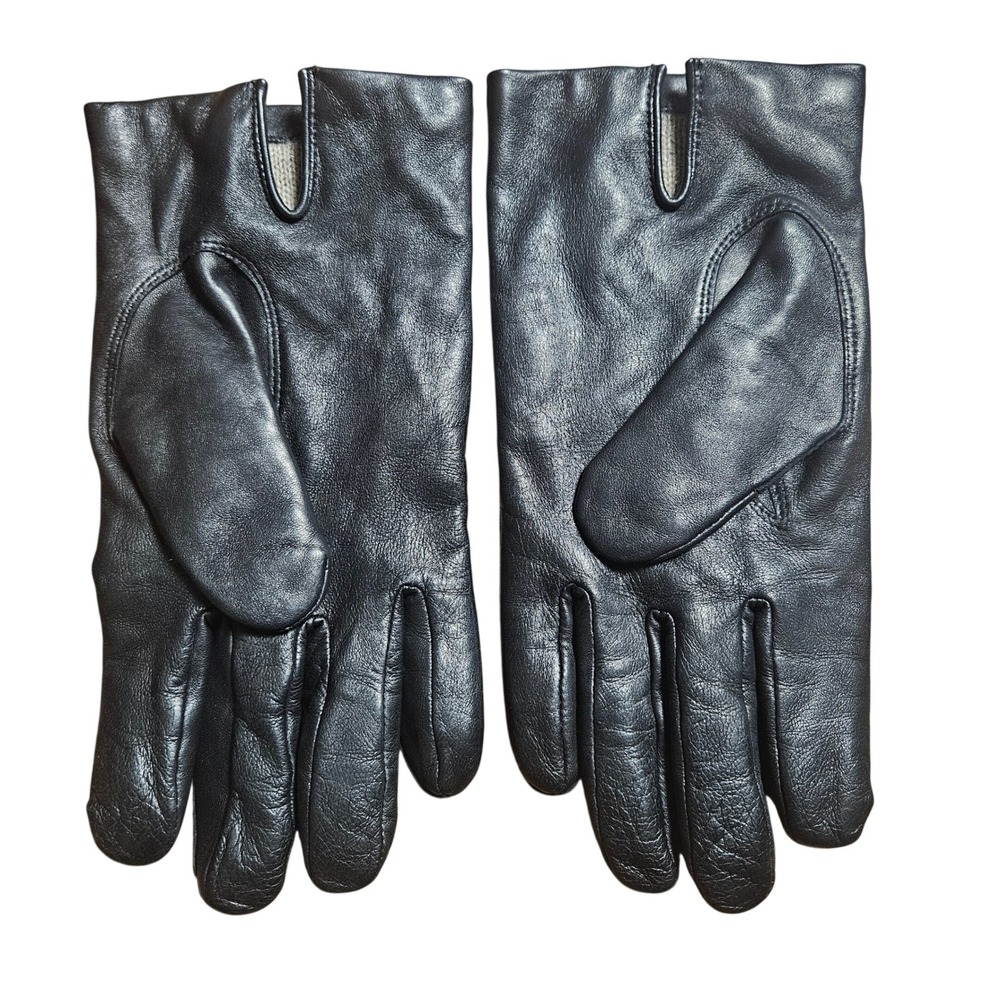 John W Nordstrom Mens Leather Gloves Knit Lined 2XL Dress Winter Classic Black